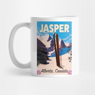 Jasper Alberta Canada Ski poster Mug